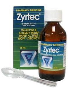 Pharmacy: ZYRTEC Allergy & Hayfever Rel. 75ml