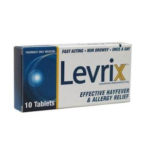 Pharmacy: Levrix Antihistamine 5mg Tablets 10 [limited to 10 per order]