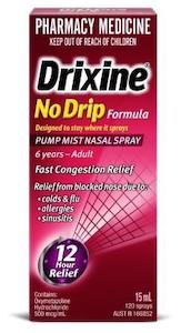 Drixine No Drip Original Nasal Spray 15ml