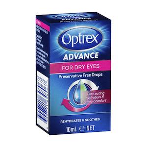 OPTREX Advance Preservative Free Dry Eye Drops 10ml