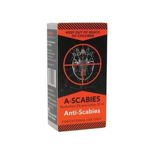 Pharmacy: A-Scabies Permethrin 5% Lotion 30ml