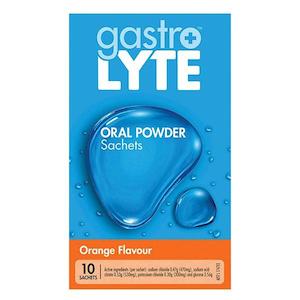 GASTROLYTE Electrolyte Hydration Powder Orange 10s