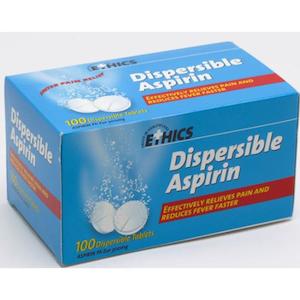 Pharmacy: Ethics Aspirin Dispersible Tablets 300mg 100