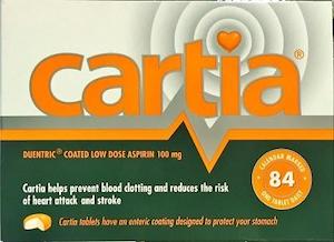 Cartia Tablets 100mg 84- Quantity Restriction (2 per order]