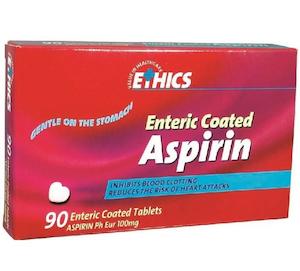 ETHICS Enteric Coated Aspirin 100mg 90s