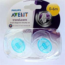 Pharmacy: Philips Avent 0-6months Translucent Soother 2 Pack