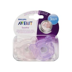 Pharmacy: Philips Avent 3 months + Bear Soothie 2 Pack