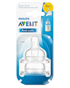 Pharmacy: Philips Avent Anti-Colic Newborn 0 month + Teats 2 Pack