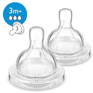 Philips Avent Anti-Colic Medium Flow 3 months + Teats 2 Pack