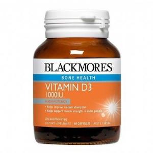 Blackmores Vitamin D3 1000IU Capsules 60