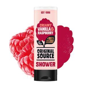 Pharmacy: ORIGINAL SOURCE Creamy Vanilla & Raspberry Shower Gel 250ml