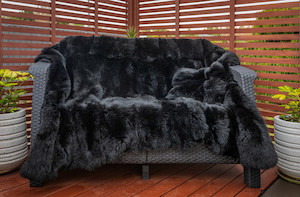 Clothing: Possum Blanket - Black KiwiPossum