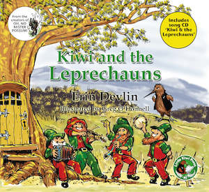 ‘KIWI AND THE LEPRECHAUNS’ BOOK and ‘SING-ALONG-SONG’ on CD written by E…