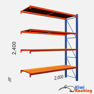 300kg Shelving 2 x 2 x .6 – Add-on Bay