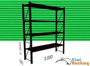 300kg Shelving 2.5 x 2 x .6 – Full Bay