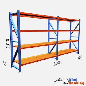 200kg Shelving 2 x 2 x .6 – Twin Bay