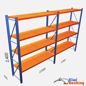 Products: 300kg Shelving 2.5 x 2 x .6 – Double Bay