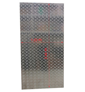 Aluminium checker plate 1220 mm x 2440 mm