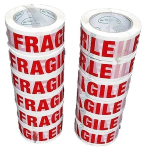 Fragile Tape 48x100 m 12 Rolls Printed Tape