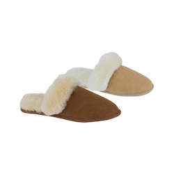 Sheepskin Scuffs: Rolled Collar Soft Sole