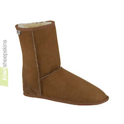 Clothing: Soft Sole Indoor Mid Calf Sheepskin Boots