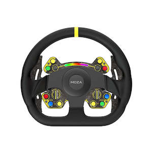 Steering Wheels: MOZA Racing RS Steering Wheel - D Shape + Leather Grips