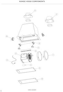 Motor vehicle parts: Motor Group Haier F&P Rangehood Assembly HP60ICSX3