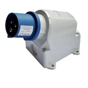 Motor vehicle parts: Inlet Kripal 16 Amp IP67 Angled