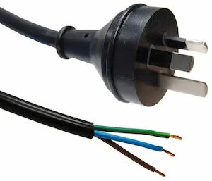 Motor vehicle parts: Cordset Altona 10 Amp 3 Pin Plug with 2 Metre Lead