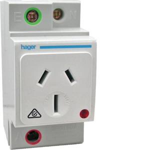 Socket Hager DIN Mount 15 Amp