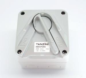 Motor vehicle parts: Switch Tanzini 20 Amp 2 Pole IP66