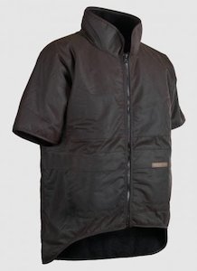 STYX MILL Oilskin Brown Short Sleeve Jacket