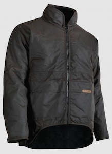 Work clothing: Styx Mill Oilskin Brown Long - Sleeve Jacket