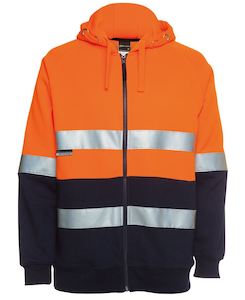 JB's Hi Vis Day/Night Full Zip Fleecy Hoodie