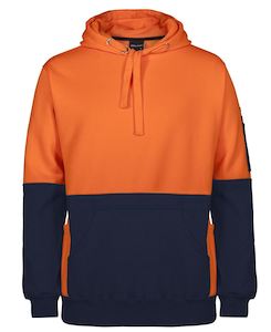 Work clothing: JB's Hi-Vis 330g Pull-Over Hoodie