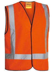 Work clothing: BISLEY TAPED X BACK HI VIS VEST