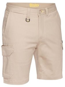 Work clothing: Bisley Stretch Cotton Drill Cargo Shorts