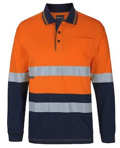 JB'S Hi-Vis Day/Night Cotton Polo L/S