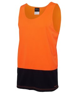 Work clothing: JB's Wear Hi Vis Traditional Singlet