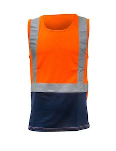 Work clothing: Caution Hi-Vis Day/Night Microfibre Singlet