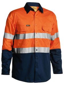 Bisley Taped Hi-Vis Cool Lightweight L/S Shirt