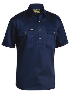 Bisley  Closed Front Cotton Drill Shirt S/S