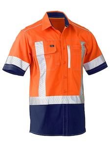 Bisley Flex & Move Two Tone Hi-Vis S/S Shirt