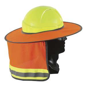 Esko Hardhat Full Sunbrim Fluro Orange