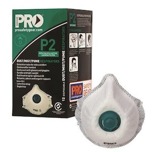 Pro Choice Safety Gear Dust Masks P2+Valve+Carbon - 12pk