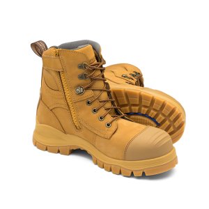 Blundstone 992 Wheat Leather Zip-Sider Boots