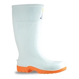 Work clothing: Bata Rigger Gumboots White/Orange