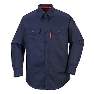 Portwest FR89  Bizflame 88/12 FR Work Shirt - Navy