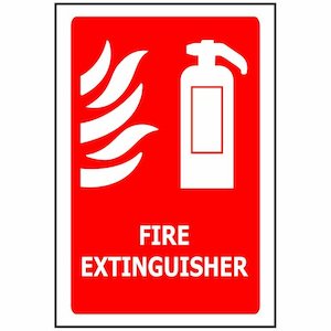 Fire Extinguisher Sign