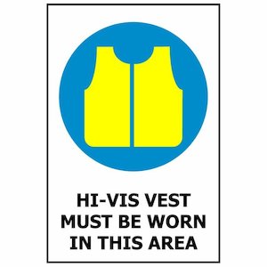 Hi-Vis Vest Must Be Worn